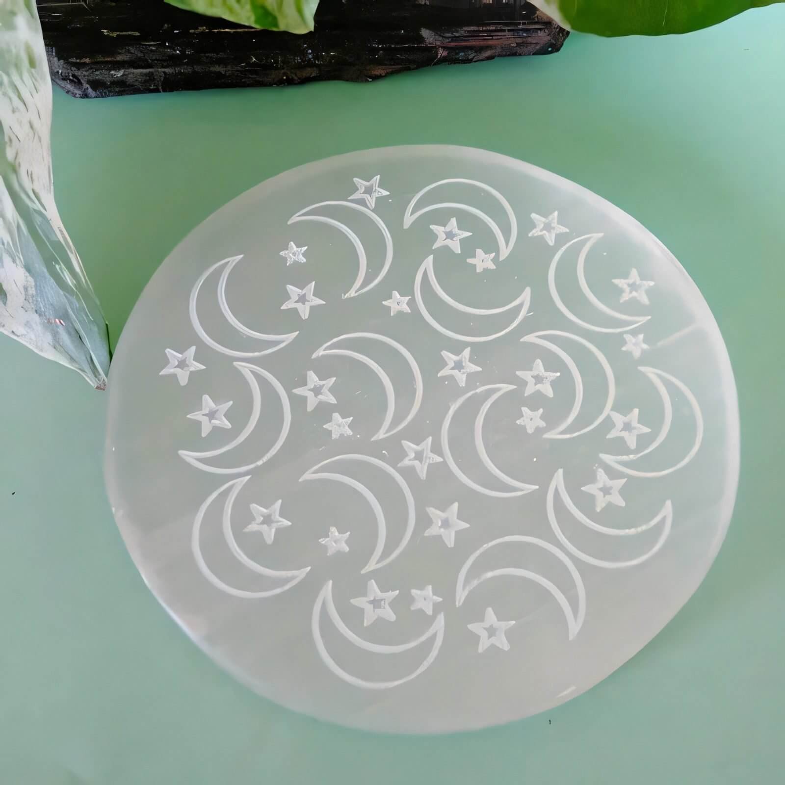 Crystal Energy Charging Plate – Sacred Geometry Crystal Plate | Vimoksha