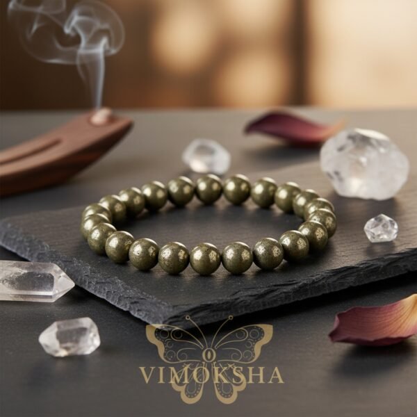 Untitled design (7) Pyrite Bracelet - 8 mm
