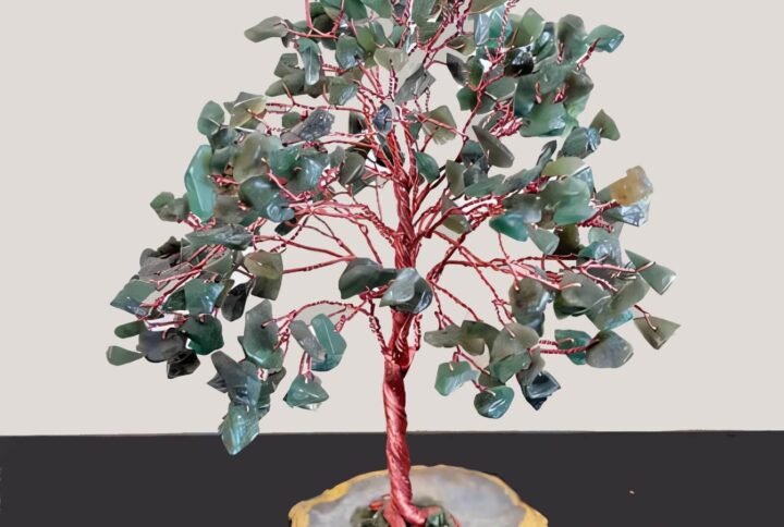 Green Aventurine Feng Shui money tree for luck prosperity and financial growth by Vimoksha